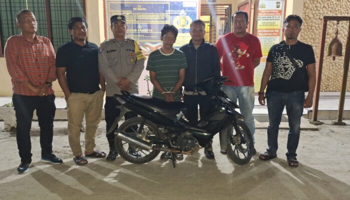 Pinjam Motor Bengkel, Pria di Simalungun Malah Gadaikan Rp1 Juta — Ditangkap di Depan Rumahnya