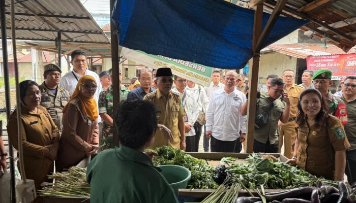 Jelang Idul Fitri, Bupati Simalungun Sidak Pasar Serbelawan: Harga Bahan Pokok Terpantau Stabil