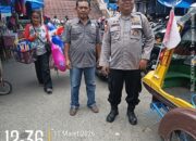 Cegah Curas hingga Curanmor, Polsek Siantar Barat Intensifkan Patroli Jalan Kaki di Pasar Horas