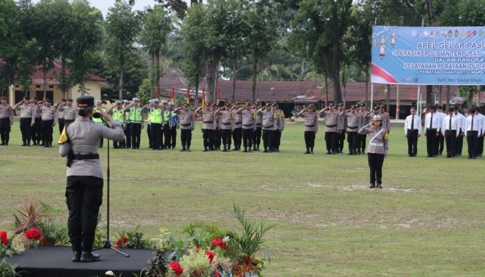 Kapolres Pematangsiantar Pimpin Apel Operasi Ketupat Toba 2026, Pengamanan Mudik Idul Fitri Dimulai