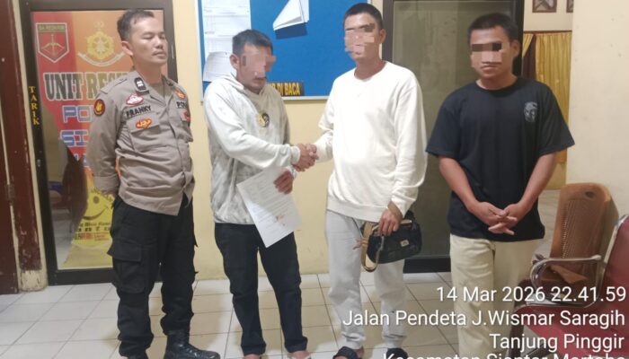 Diduga Selisih Paham, Polsek Siantar Martoba Selesaikan Perkelahian Abang dan Adik Secara Mediasi