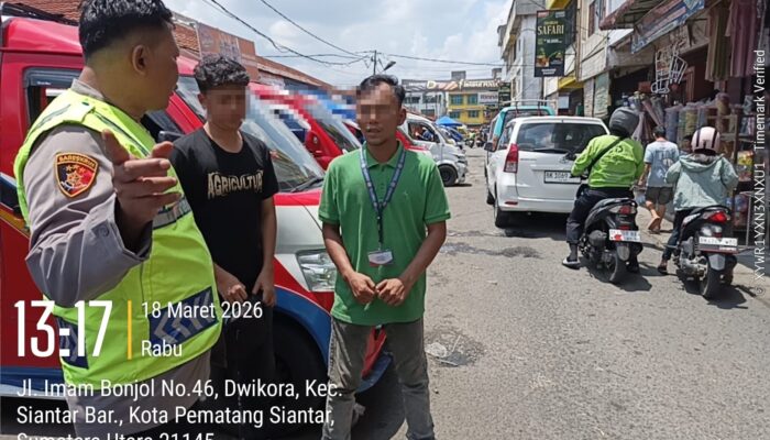 Waspada Pencurian di Siang Hari, Polsek Siantar Barat Imbau Masyarakat Jaga Barang Berharga di Jalan Imam Bonjol