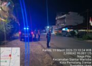 Sat Samapta Polres Pematangsiantar Gelar Blue Light Patrol, Antisipasi 3C dan Balap Liar