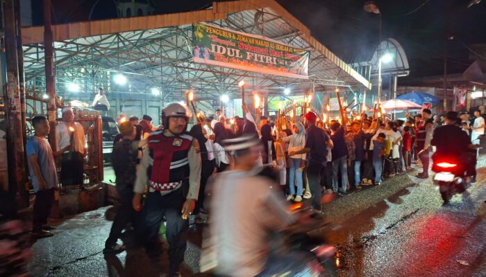 Gebyar Tabligh Akbar dan Pawai Obor Meriah, Polres Pematangsiantar Pastikan Keamanan