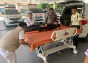 Petugas Pos Pam VI Simpang Sidamanik Tanggap Cepat Evakuasi Korban Laka Lantas