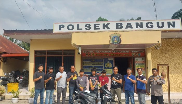 Kerja Keras Polsek Bangun Berbuah Hasil: Tiga Pelaku Curanmor Diringkus, Motor Korban Berhasil Diamankan