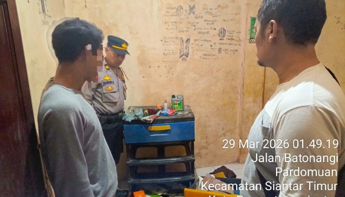 Polsek Siantar Timur Gerak Cepat Cek TKP Pencurian 5 Tabung Gas LPG