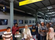Arus Balik Mulai Padat, 425 Penumpang Tiba di Stasiun Siantar, Polisi Siaga