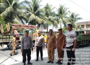 Disenggol Truk, Gapura di Siantar Selatan Roboh Seketika