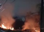 Polsek Siantar Barat Gerak Cepat Cek TKP Kebakaran Ilalang di Kompleks Pekuburan Cina