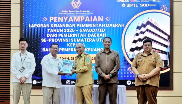 Bupati Simalungun Sampaikan LKPD 2025 Unaudited ke BPK Sumut, Tegaskan Komitmen Transparansi