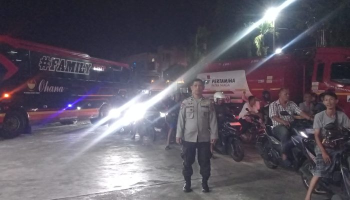Polsek Siantar Timur Gelar Blue Light Patrol di SPBU, Pastikan Rasa Aman Masyarakat