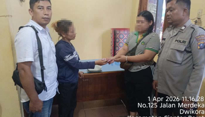 Polsek Siantar Barat Mediasi Dugaan Pencurian di Pasar Horas, Berakhir Damai