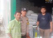 Polsek Siantar Marihat Dampingi Penjualan Jagung Petani Binaan ke Bulog