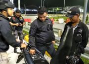 Patroli Hingga Subuh, Polres Pematangsiantar Amankan Delapan Sepeda Motor Knalpot Brong