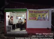 Cegah Kejahatan, Polsek Siantar Martoba Gelar Sapa Siskamling di Pos Kamling