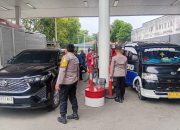 Polsek Siantar Timur Monitoring Penyaluran BBM di Dua SPBU, Harga Tetap Normal