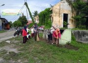 Ciptakan Lingkungan Sehat, Polsek Siantar Selatan Gotong Royong Bersama Warga