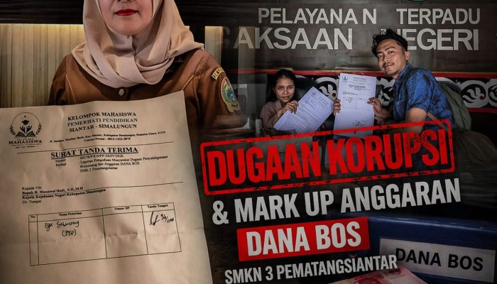 KMPP Laporkan Dugaan Penyimpangan Dana BOS SMKN 3 Pematangsiantar ke Kejaksaan