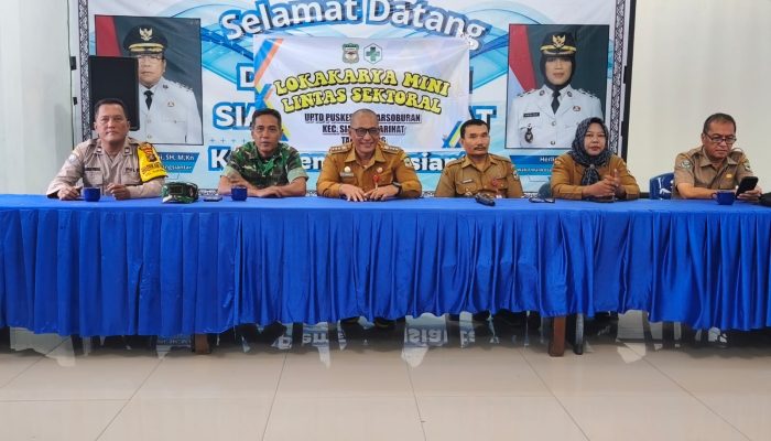 Polsek Siantar Marihat Hadiri Lokakarya Mini Lintas Sektoral UPTD Puskesmas Parsoburan Tahun 2026