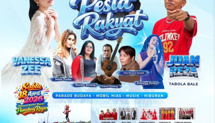 Pesta Rakyat HUT ke-193 Simalungun Digelar 18 April, Hadirkan Artis Ibu Kota hingga Parade Budaya