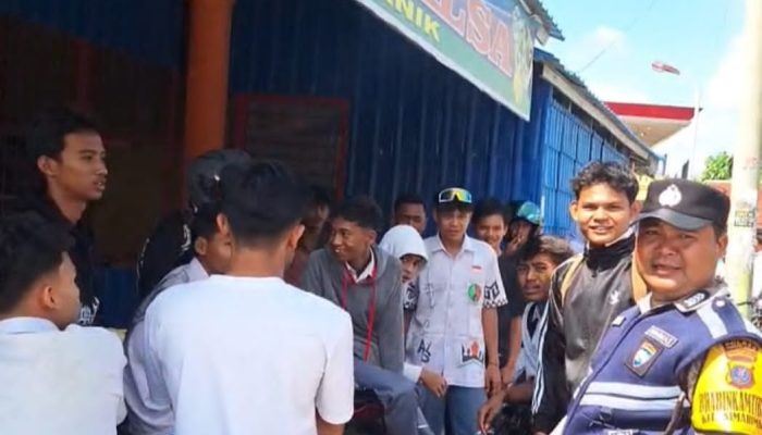Pelajar Nongkrong di Pinggir Jalan, Polisi Turun Tangan: Jangan Tawuran dan Balap Liar!