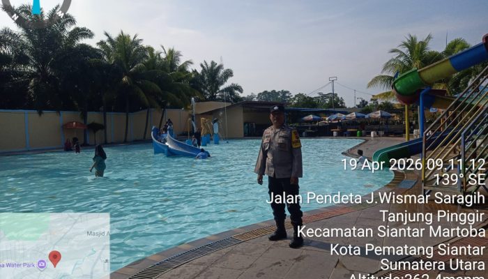 Polsek Siantar Martoba Laksanakan Patroli dan Monitoring Objek Wisata di Hari Libur