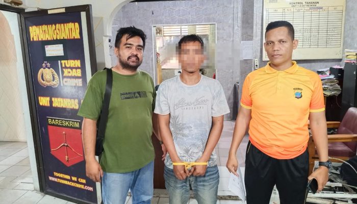Polsek Siantar Martoba Tahan Terduga Pelaku Curat