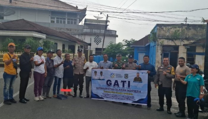 Polsek Siantar Selatan Hadiri Kegiatan GATI dan Aksi Kebersihan di Kelurahan Simalungun