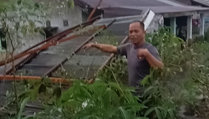 Puting Beliung Terjang Siantar, Atap Rumah Warga Terbang, Kerugian Capai Rp25 Juta