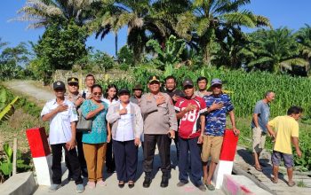 Berintegritas dan Humanis, Polres Simalungun Bangun Jembatan Merah Putih Presisi di Jorlang Hataran