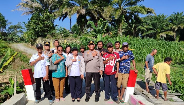 Berintegritas dan Humanis, Polres Simalungun Bangun Jembatan Merah Putih Presisi di Jorlang Hataran