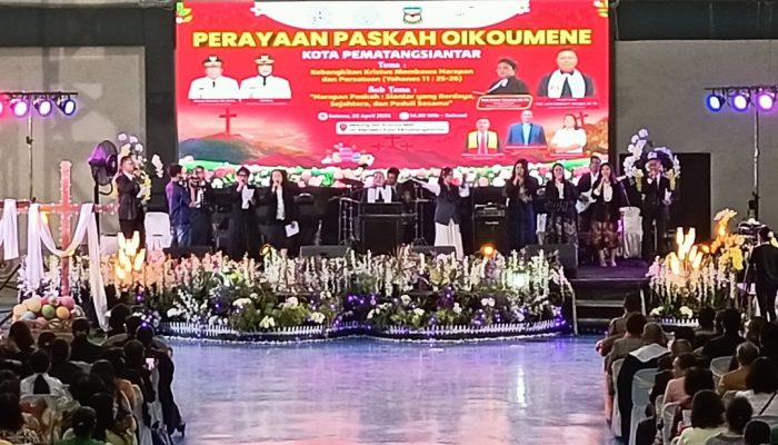 Paskah Oikumene Siantar 2026: Ribuan Jemaat, Bansos, dan Lucky Draw Meriahkan Acara