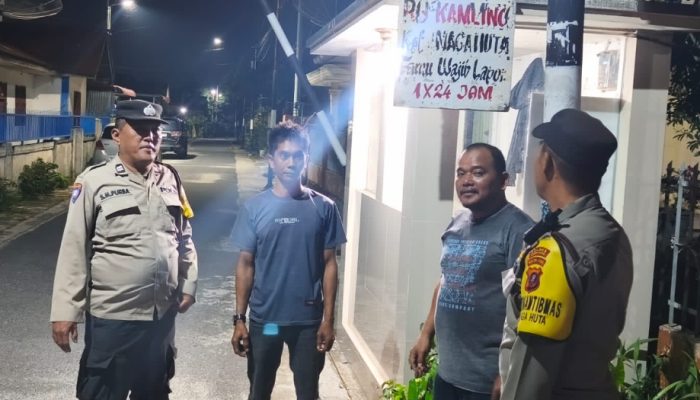 Polsek Siantar Marihat Gelar SALING di Pos Kamling Gang Kayu Manis
