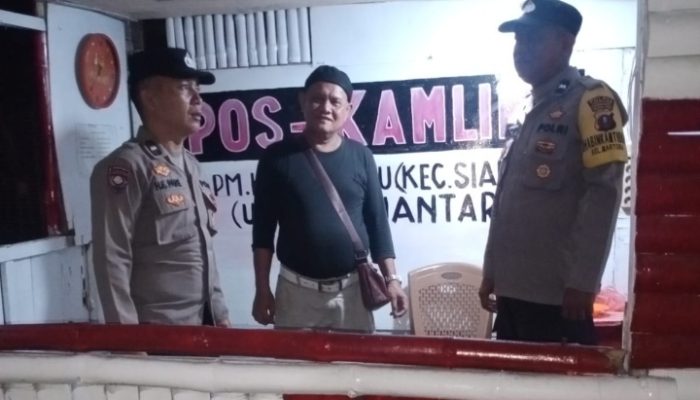 Polsek Siantar Utara Gelar SALING di Pos Kamling Jalan Tanah Jawa