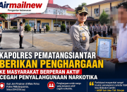 Warga Jadi Garda Depan! Kapolres Pematangsiantar Beri Penghargaan Anti Narkoba