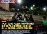 Tinjut Laporan Call Center 110, Polsek Siantar Marihat Cek TKP Keributan di Jalan Melanthon Siregar