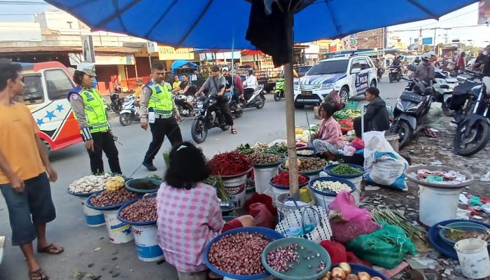 Sat Lantas Polres Pematangsiantar Laksanakan Dikmas Lantas di Jalan Patuan Nagari