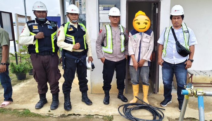 Respon Cepat Polsek Bosar Maligas, Pelaku Pencurian Kabel di Kawasan Sei Mangkei Diamankan
