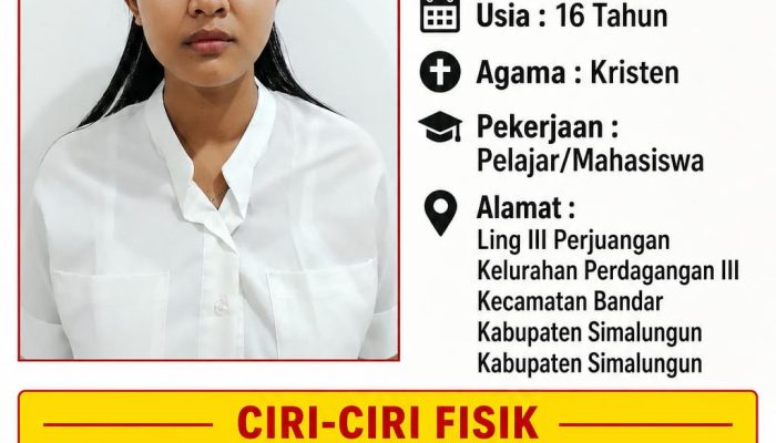 Polsek Bandar Huluan Terima Laporan Remaja 16 Tahun Hilang Sejak 2 Mei, Polisi Bergerak Cepat Lakukan Pencarian