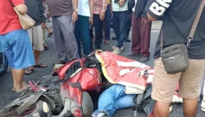 Diduga Tabrak Lari di Simpang Rambung Merah Siantar, Pengendara Motor Tewas di Tempat