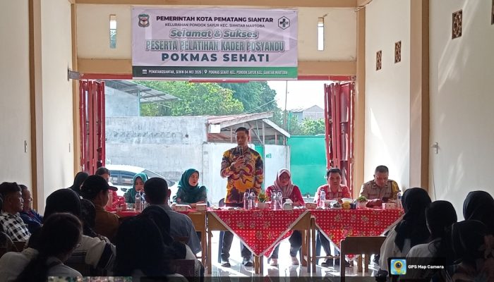Kecamatan Siantar Martoba Tutup Pelatihan Kader Posyandu, Bhabinkamtibmas Sampaikan Pesan Kamtibmas