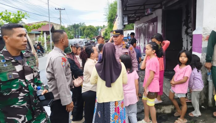 Kapolsek Siantar Marihat Turun Langsung ke Lokasi Kebakaran Warung Playstation, Kerugian Ditaksir Rp13 Juta