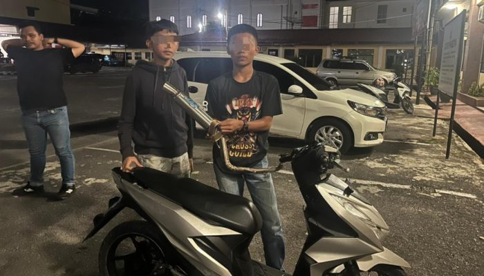Antisipasi Gangguan Kamtibmas, Polres Pematangsiantar Gelar KRYD dan Amankan Tiga Motor Knalpot Brong