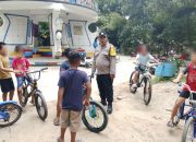 Bhabinkamtibmas Polsek Siantar Barat Patroli Siang di Sejumlah Objek Vital