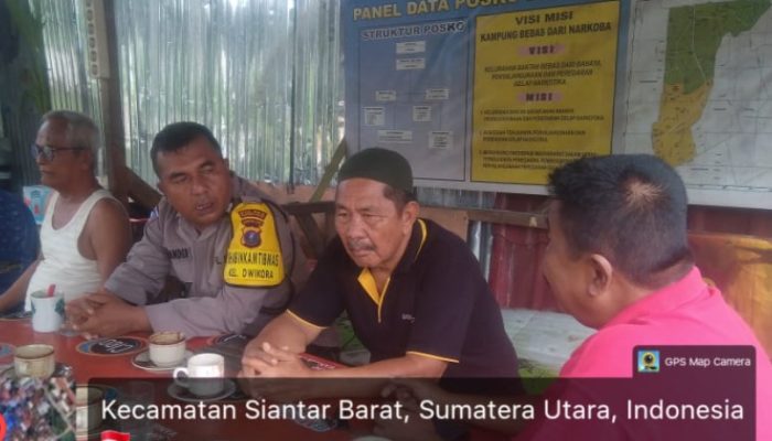 Bhabinkamtibmas Polsek Siantar Barat Bergerak, IPTU Raja Kaya Haloho Tegaskan Perang terhadap Narkoba