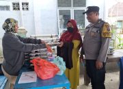 Bhabinkamtibmas Polsek Siantar Marihat Monitoring Distribusi MBG di Posyandu Simarimbun