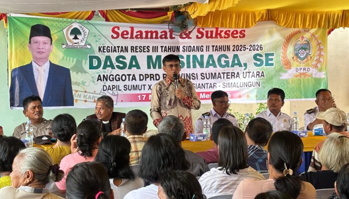 Anggota DPRD Sumut Dasa M Sinaga Serap Aspirasi Warga Saat Reses di Tanjung Maraja, Infrastruktur Jalan dan Irigasi Jadi Sorotan