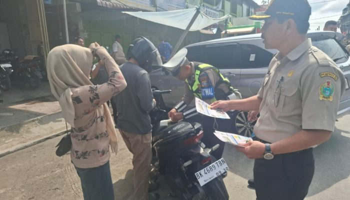 Sat Lantas Polres Pematangsiantar Gelar Razia Gabungan Kepatuhan Pajak Kendaraan Bermotor 2026