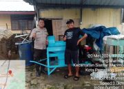 Dukung Ketahanan Pangan, Bhabinkamtibmas Polsek Siantar Marihat Serahkan Treser kepada Petani Binaan